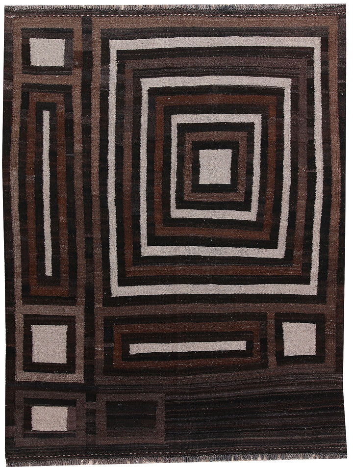 Multi Colored Kilim 4' 10 x 6' 5 - No. 66666 - ALRUG Rug Store