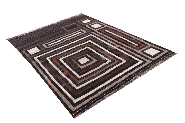 Multi Colored Kilim 4' 8 x 6' 6 - No. 66667 - ALRUG Rug Store