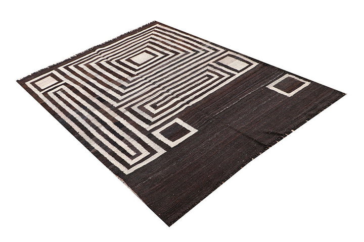 Multi Colored Kilim 4' 4 x 6' 2 - No. 66668 - ALRUG Rug Store