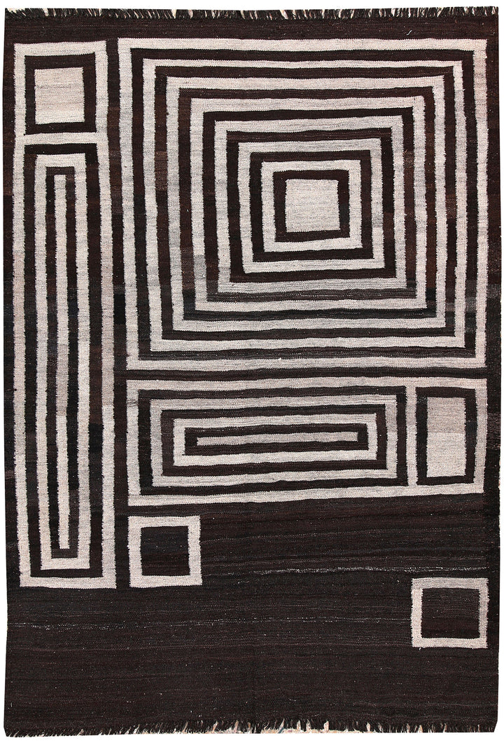 Multi Colored Kilim 4' 4 x 6' 2 - No. 66668 - ALRUG Rug Store