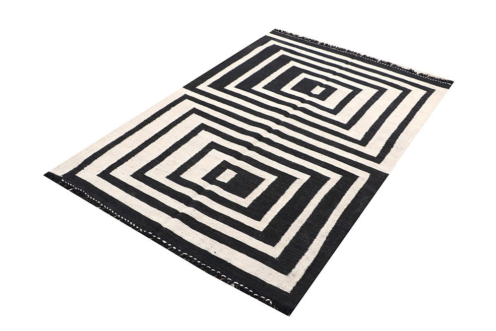 Multi Colored Kilim 3' 11 x 5' 8 - No. 66670 - ALRUG Rug Store