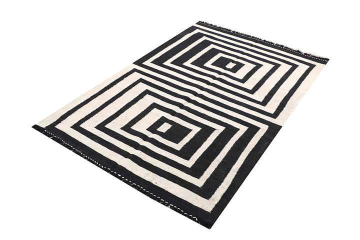 Multi Colored Kilim 3' 11 x 5' 8 - No. 66670 - ALRUG Rug Store