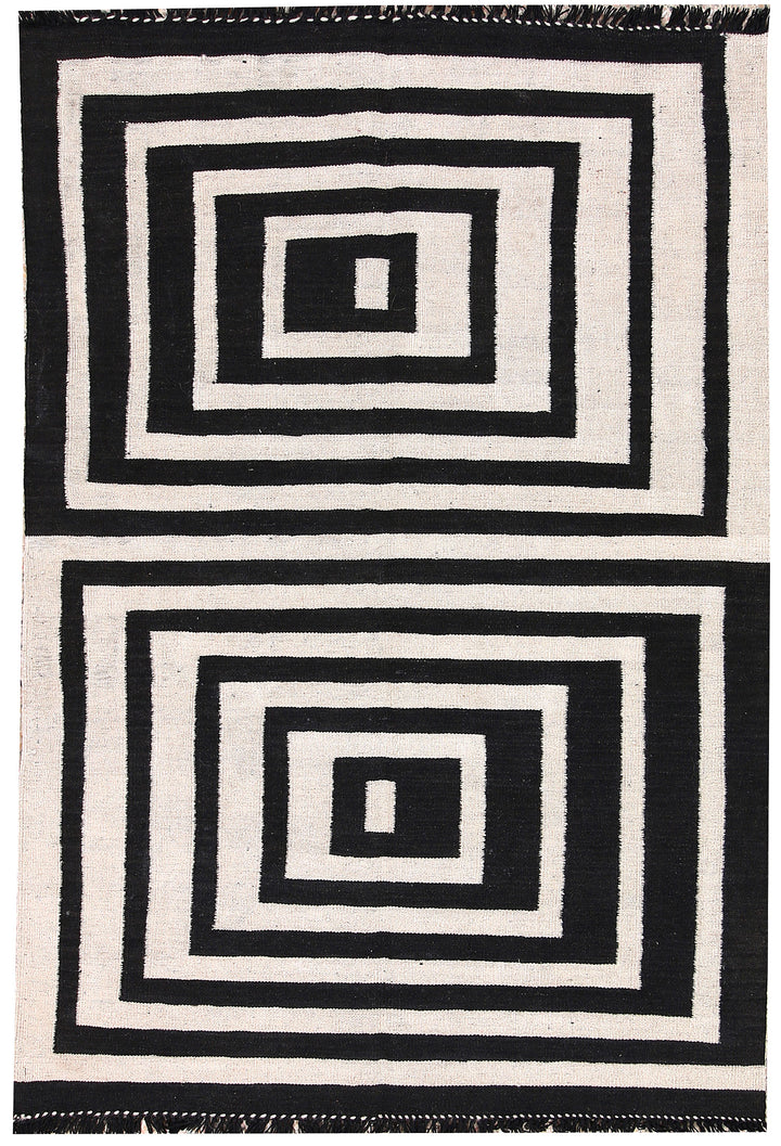 Multi Colored Kilim 3' 11 x 5' 8 - No. 66670 - ALRUG Rug Store