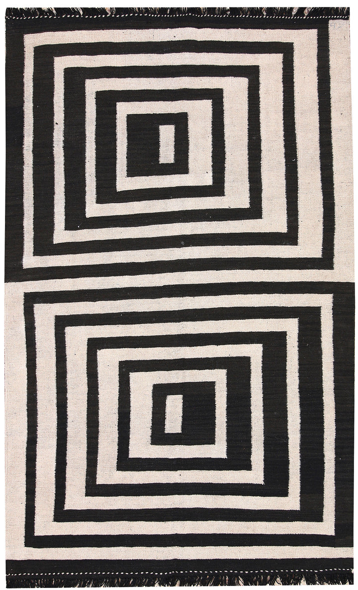 Multi Colored Kilim 3' 8 x 6' 1 - No. 66671 - ALRUG Rug Store