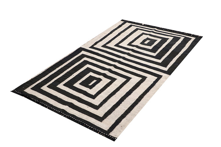 Multi Colored Kilim 3' 2 x 5' 3 - No. 66672 - ALRUG Rug Store