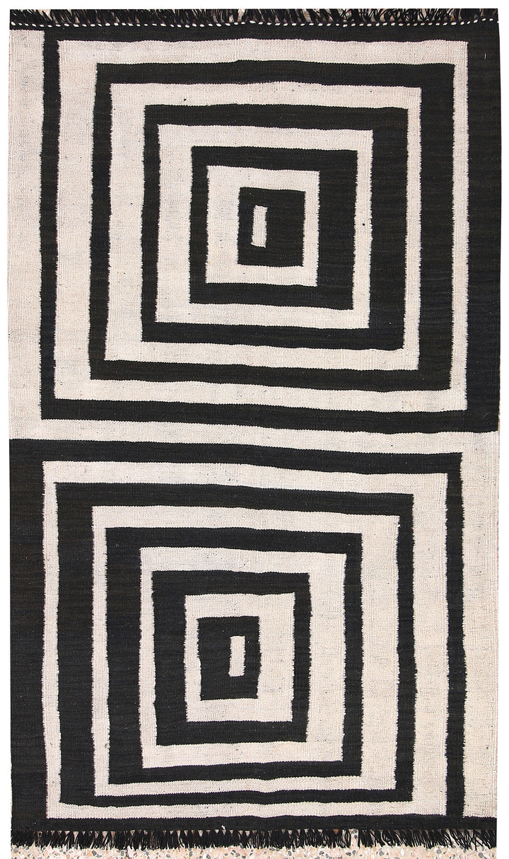 Multi Colored Kilim 3' 2 x 5' 3 - No. 66672 - ALRUG Rug Store