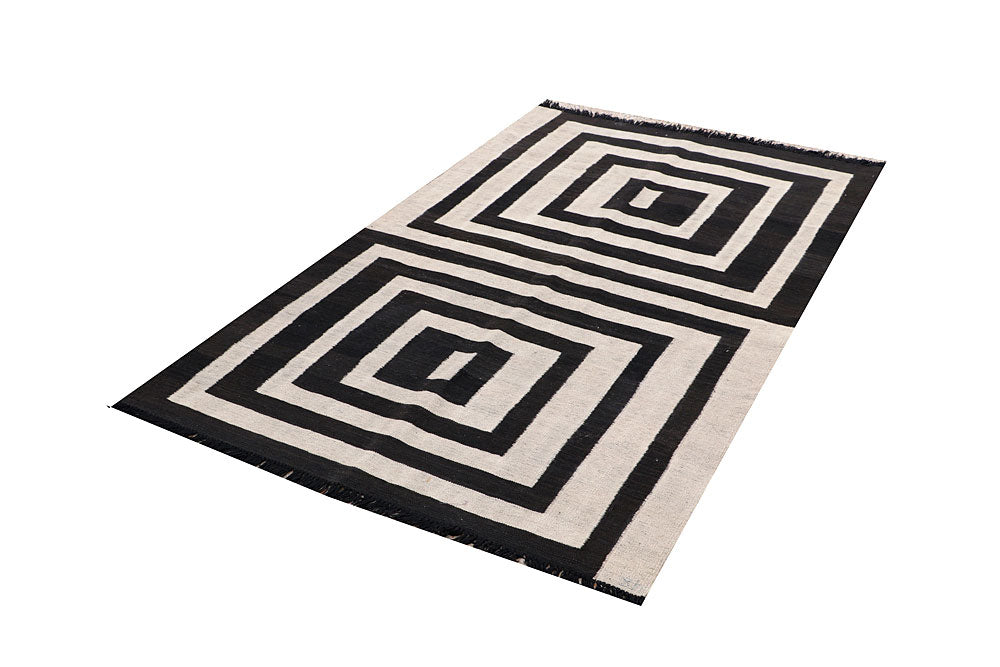 Multi Colored Kilim 4' x 6' 5 - No. 66674 - ALRUG Rug Store