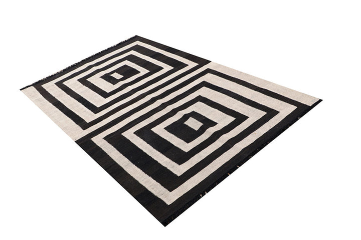 Multi Colored Kilim 4' x 6' 5 - No. 66674 - ALRUG Rug Store