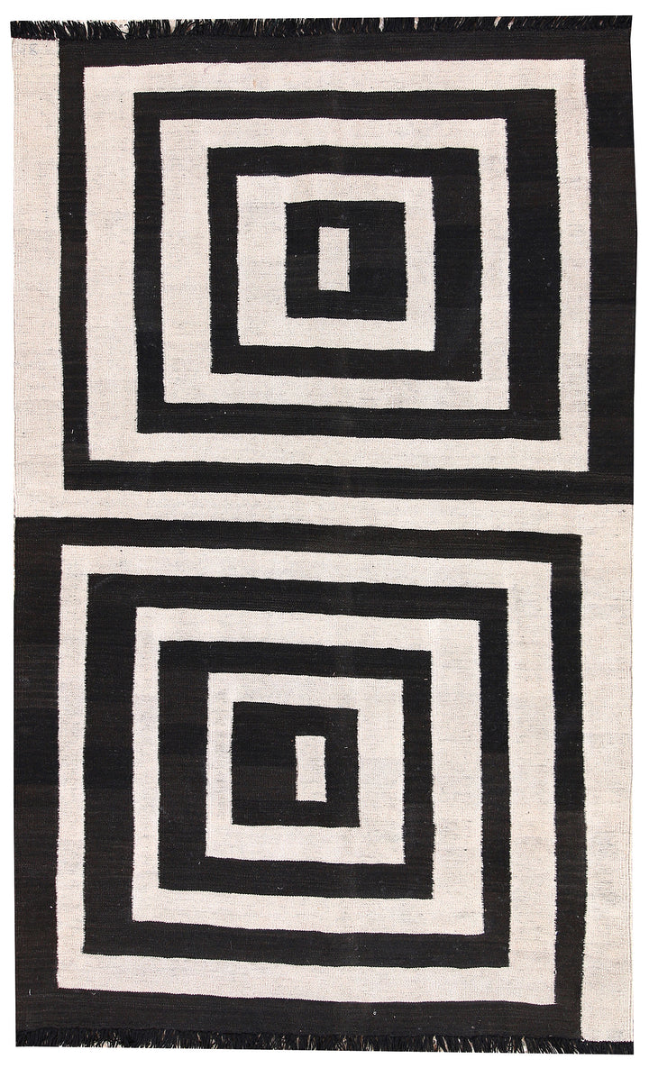 Multi Colored Kilim 4' x 6' 5 - No. 66674 - ALRUG Rug Store