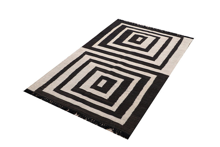 Multi Colored Kilim 3' 3 x 5' 4 - No. 66676 - ALRUG Rug Store