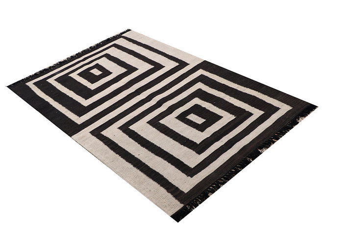 Multi Colored Kilim 3' 3 x 5' 4 - No. 66676 - ALRUG Rug Store