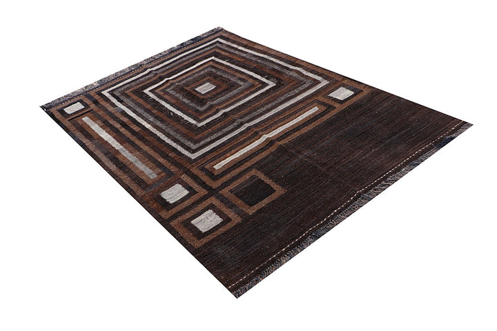 Multi Colored Kilim 4' 7 x 5' 11 - No. 66677 - ALRUG Rug Store