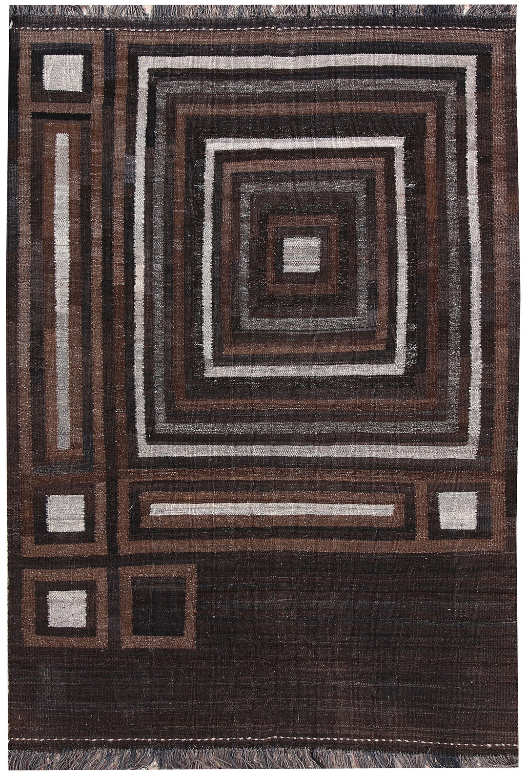 Multi Colored Kilim 4' 7 x 5' 11 - No. 66677 - ALRUG Rug Store