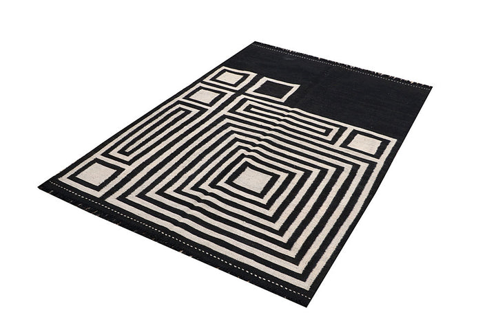 Multi Colored Kilim 3' 11 x 5' 11 - No. 66678 - ALRUG Rug Store