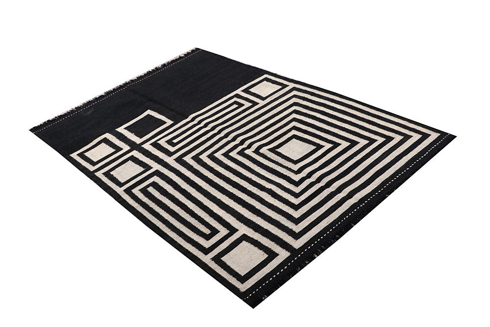 Multi Colored Kilim 3' 11 x 5' 11 - No. 66678 - ALRUG Rug Store