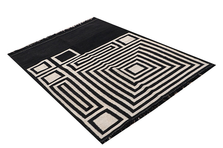 Multi Colored Kilim 4' x 5' 10 - No. 66679 - ALRUG Rug Store