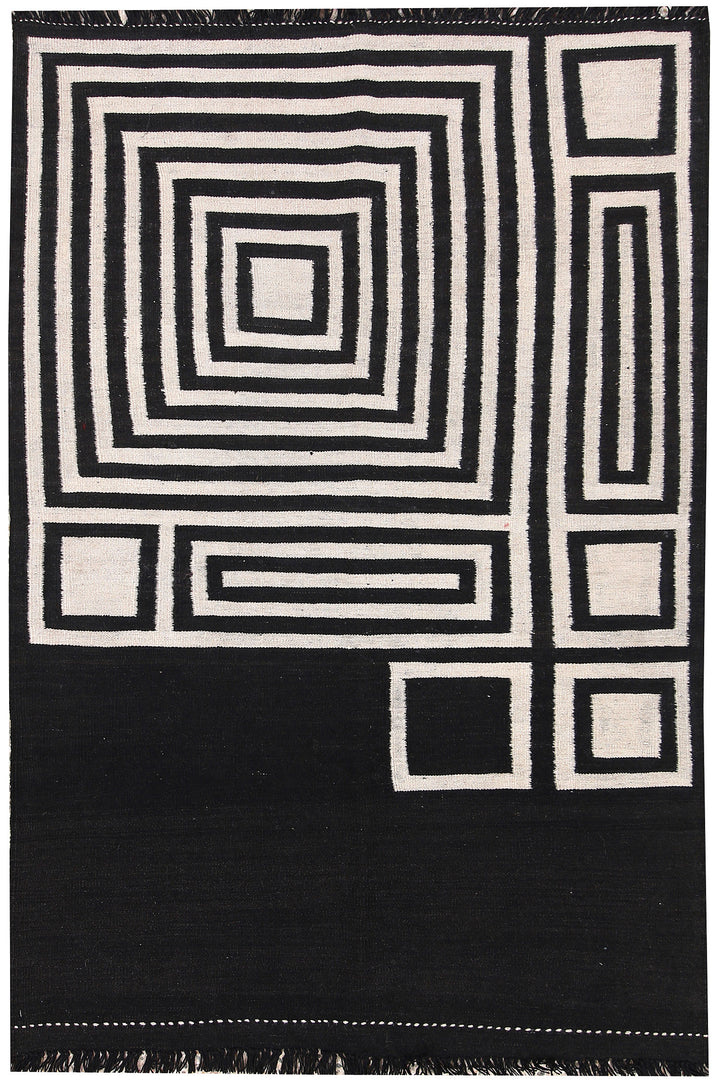 Multi Colored Kilim 4' x 5' 10 - No. 66679 - ALRUG Rug Store