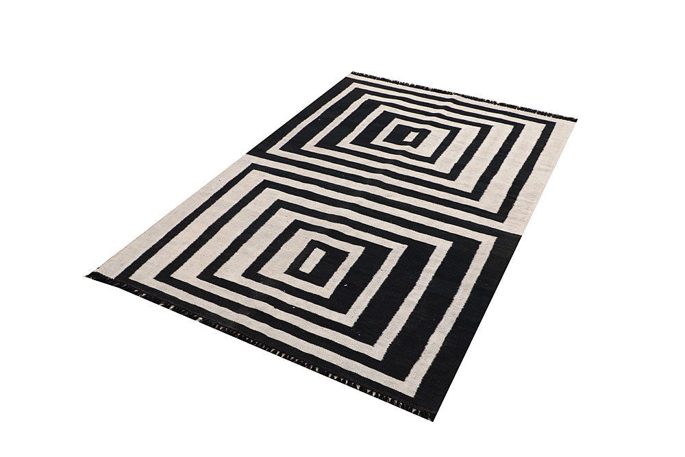 Multi Colored Kilim 4' x 6' 2 - No. 66680 - ALRUG Rug Store