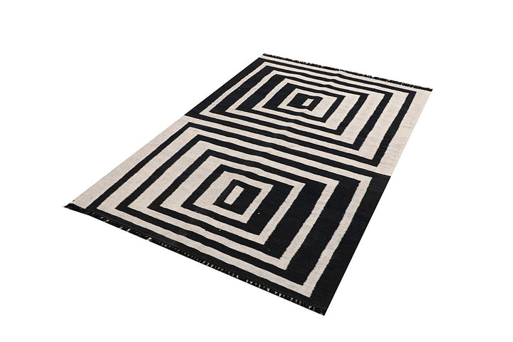 Multi Colored Kilim 4' x 6' 2 - No. 66680 - ALRUG Rug Store