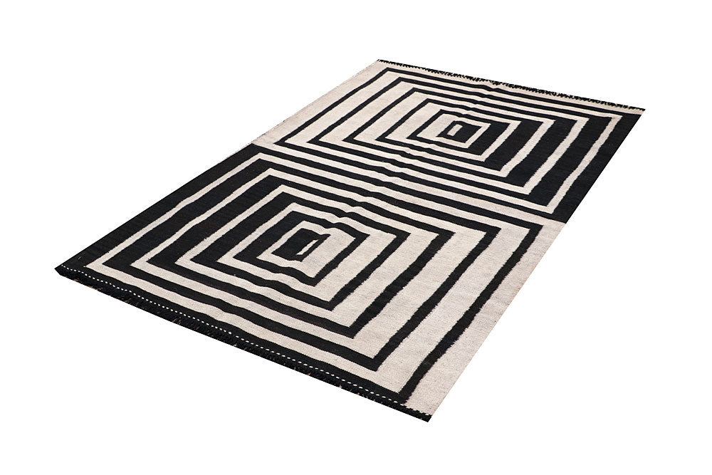 Multi Colored Kilim 4' x 6' - No. 66681 - ALRUG Rug Store