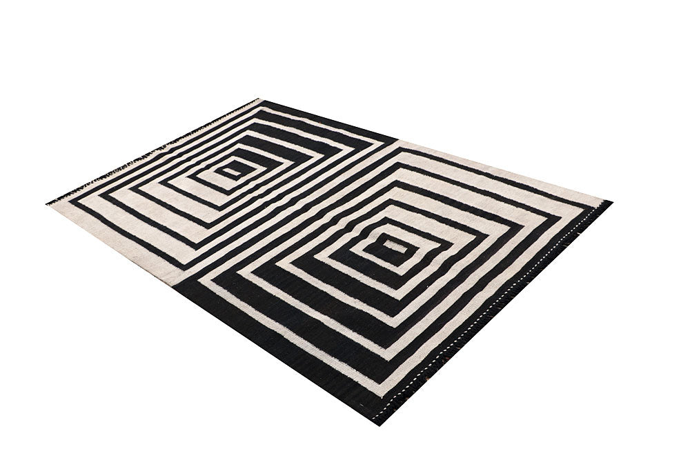 Multi Colored Kilim 4' x 6' - No. 66681 - ALRUG Rug Store