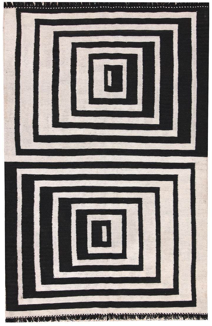 Multi Colored Kilim 4' x 6' - No. 66681 - ALRUG Rug Store