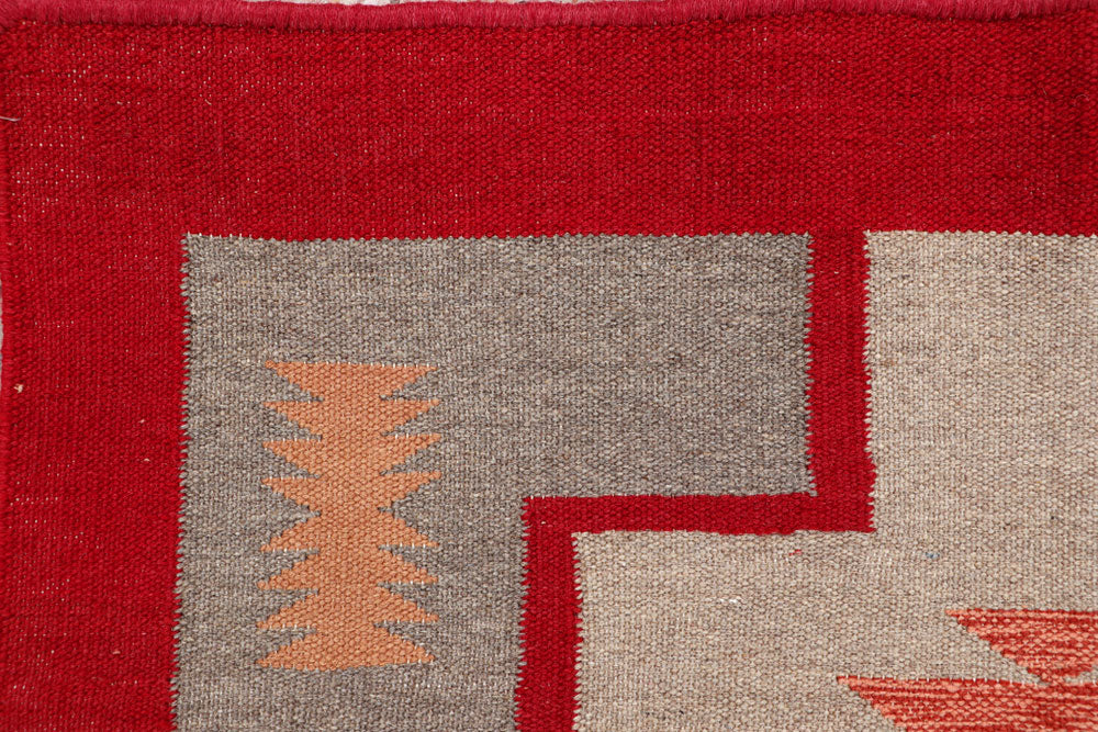 Multi Colored Kilim 3' 1 x 5' 1 - No. 66683 - ALRUG Rug Store