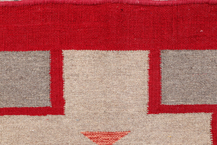 Multi Colored Kilim 3' 1 x 5' 1 - No. 66683 - ALRUG Rug Store