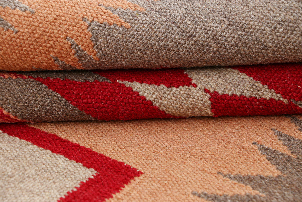 Multi Colored Kilim 3' 1 x 5' 1 - No. 66683 - ALRUG Rug Store