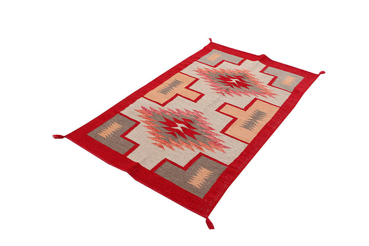 Multi Colored Kilim 3' 1 x 5' 1 - No. 66683 - ALRUG Rug Store