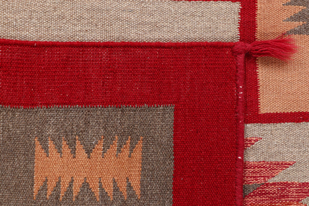 Multi Colored Kilim 3' 1 x 5' 1 - No. 66683 - ALRUG Rug Store