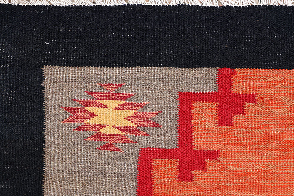 Multi Colored Kilim 3' 2 x 5' 2 - No. 66684 - ALRUG Rug Store