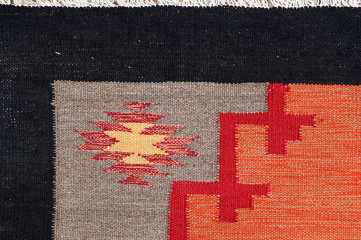 Multi Colored Kilim 3' 2 x 5' 2 - No. 66684 - ALRUG Rug Store