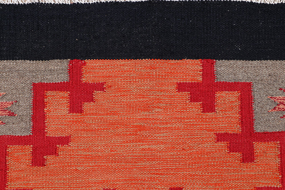 Multi Colored Kilim 3' 2 x 5' 2 - No. 66684 - ALRUG Rug Store