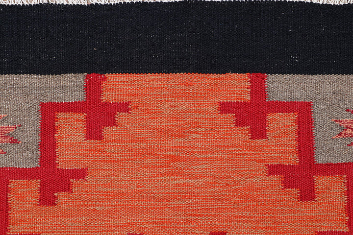 Multi Colored Kilim 3' 2 x 5' 2 - No. 66684 - ALRUG Rug Store