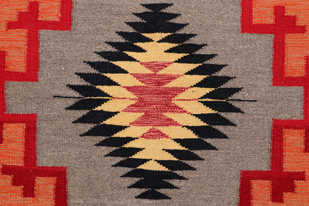 Multi Colored Kilim 3' 2 x 5' 2 - No. 66684 - ALRUG Rug Store