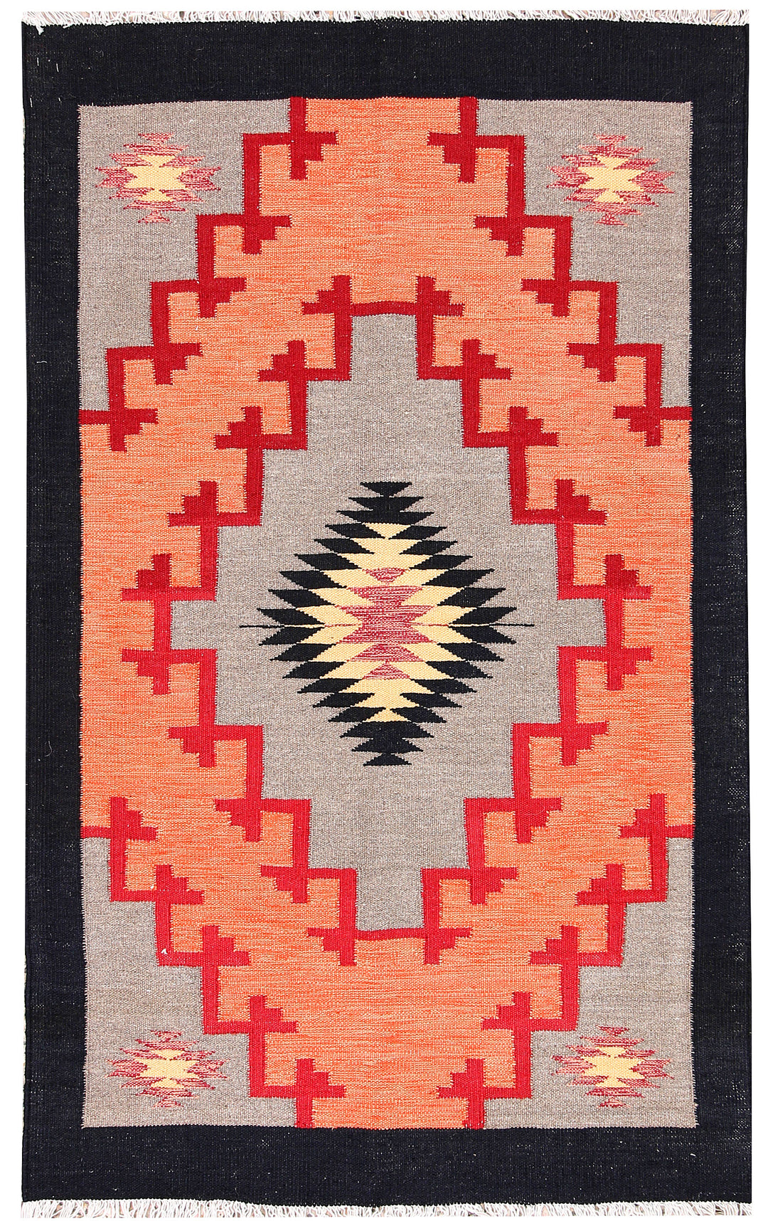 Multi Colored Kilim 3' 2 x 5' 2 - No. 66684 - ALRUG Rug Store
