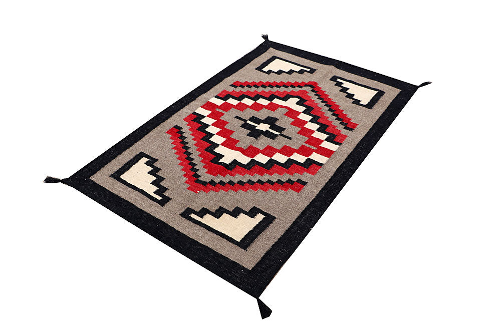 Multi Colored Kilim 3' 1 x 4' 11 - No. 66685 - ALRUG Rug Store
