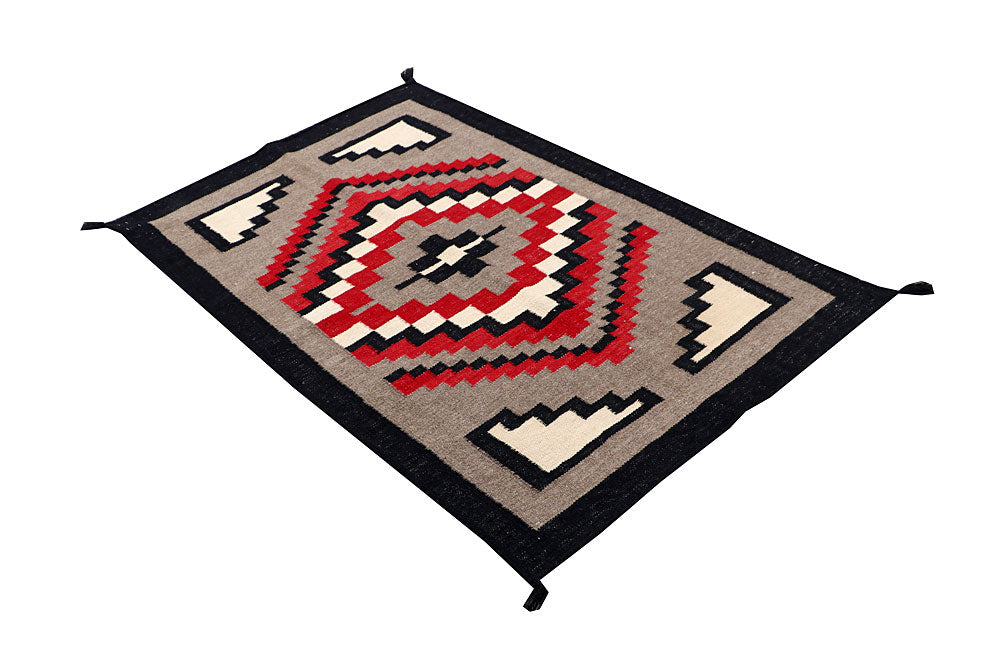 Multi Colored Kilim 3' 1 x 4' 11 - No. 66685 - ALRUG Rug Store