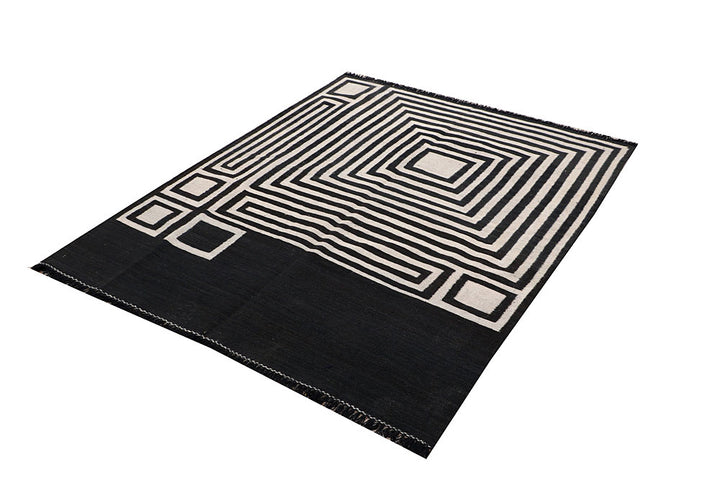 Multi Colored Kilim 4' 11 x 6' 5 - No. 66688 - ALRUG Rug Store