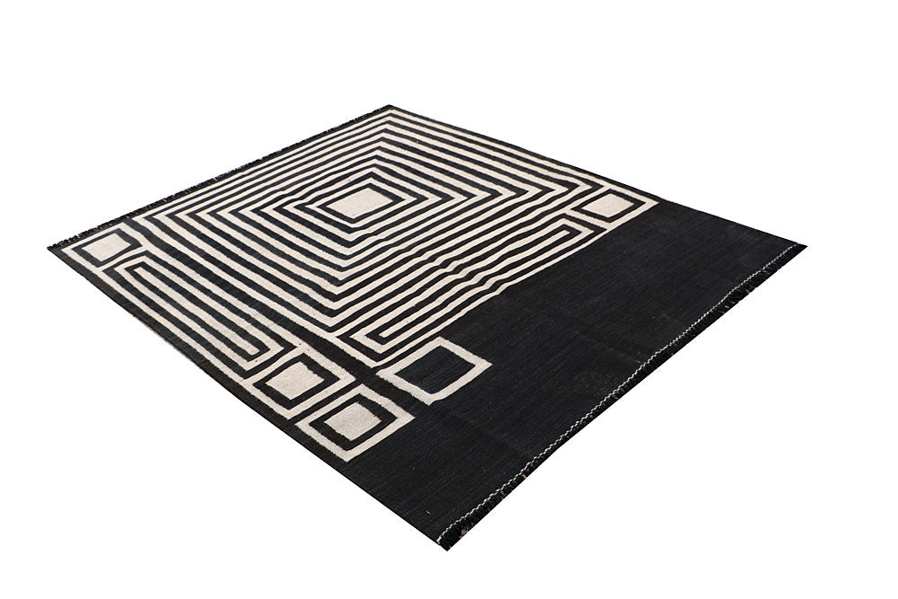 Multi Colored Kilim 4' 11 x 6' 5 - No. 66688 - ALRUG Rug Store