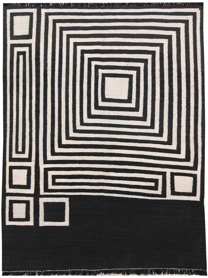 Multi Colored Kilim 4' 11 x 6' 5 - No. 66688 - ALRUG Rug Store