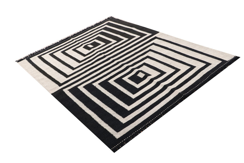 Multi Colored Kilim 4' 11 x 6' 6 - No. 66689 - ALRUG Rug Store