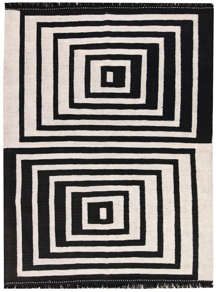 Multi Colored Kilim 4' 11 x 6' 6 - No. 66689 - ALRUG Rug Store