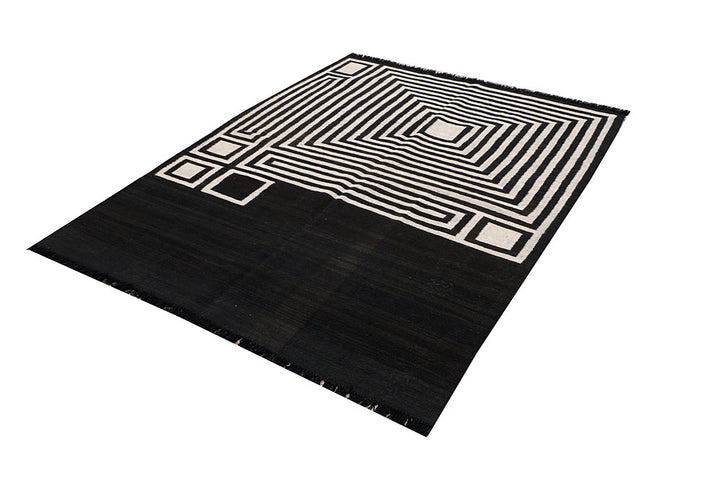 Multi Colored Kilim 5' 1 x 6' 6 - No. 66690 - ALRUG Rug Store