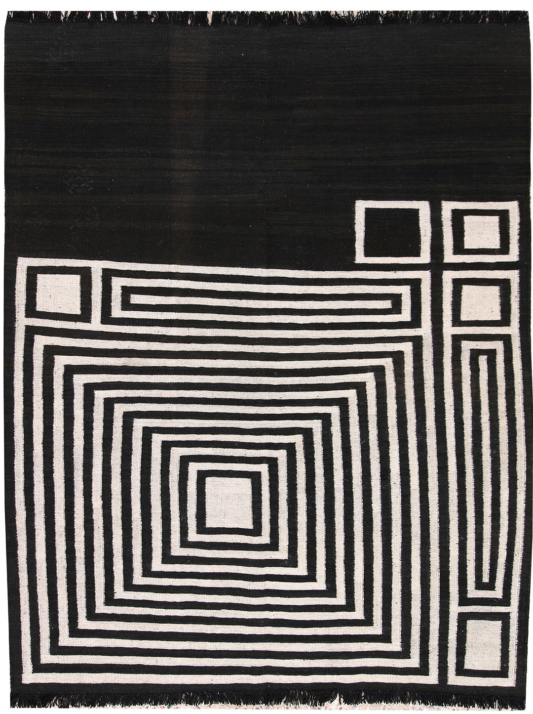 Multi Colored Kilim 5' 1 x 6' 6 - No. 66690 - ALRUG Rug Store