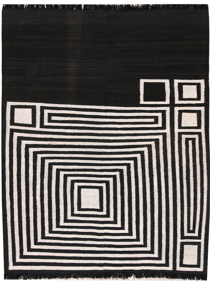 Multi Colored Kilim 5' 1 x 6' 6 - No. 66690 - ALRUG Rug Store