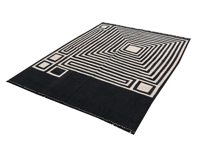 Multi Colored Kilim 5' 1 x 6' 3 - No. 66691 - ALRUG Rug Store