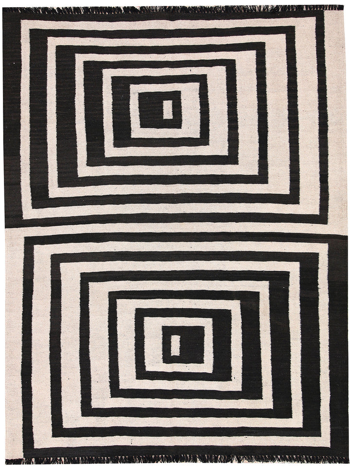 Multi Colored Kilim 5' x 6' 5 - No. 66692 - ALRUG Rug Store