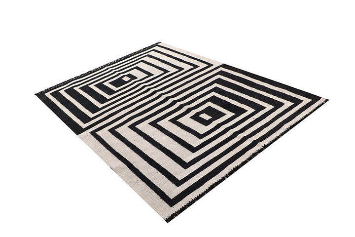 Multi Colored Kilim 4' 11 x 6' 7 - No. 66693 - ALRUG Rug Store